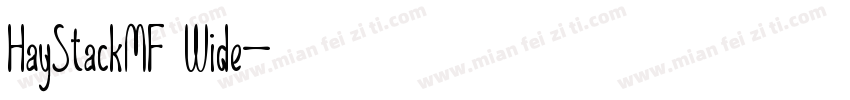 HayStackMF Wide字体转换